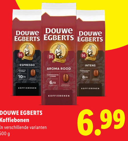 Douwe Egberts   koffiebonen folder aanbieding bij  Lidl - details