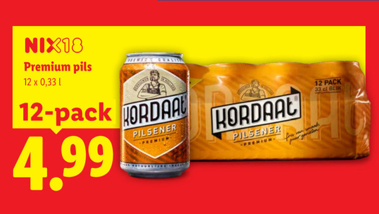 Kordaat   blikje bier folder aanbieding bij  Lidl - details