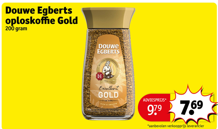 Douwe Egberts   oploskoffie folder aanbieding bij  Kruidvat - details