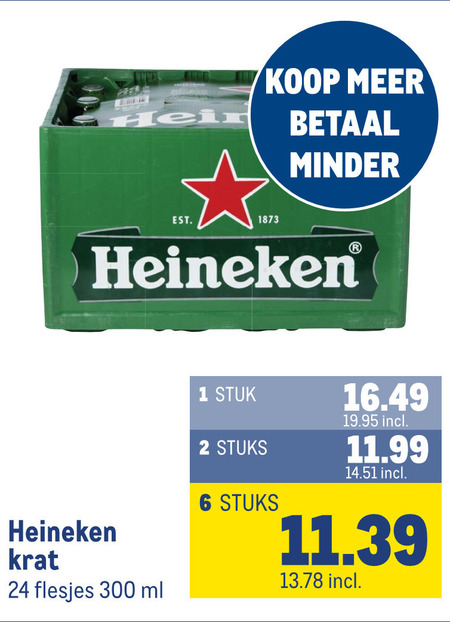 Heineken   krat bier folder aanbieding bij  Makro - details