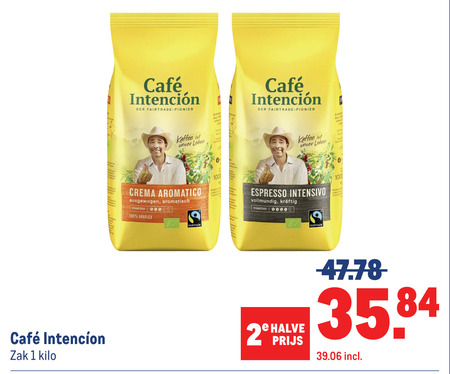 Cafe Intencion   koffiebonen folder aanbieding bij  Makro - details