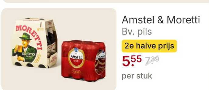 Amstel   blikje bier folder aanbieding bij  Picnic - details