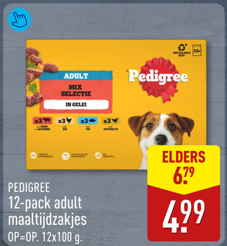 Pedigree   hondenvoer folder aanbieding bij  Aldi - details