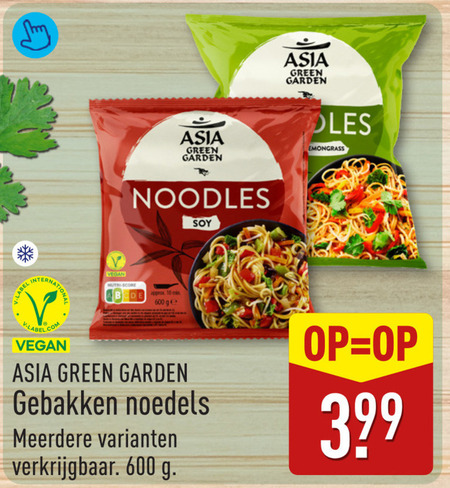 Asia Green Garden   noodles folder aanbieding bij  Aldi - details