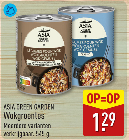 Asia Green Garden   oosterse maaltijd folder aanbieding bij  Aldi - details