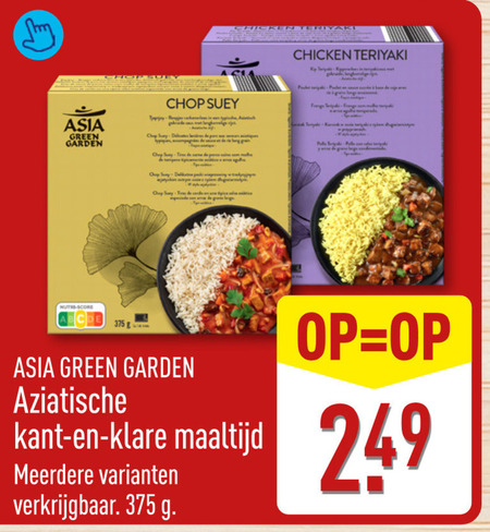 Asia Green Garden   oosterse maaltijd folder aanbieding bij  Aldi - details