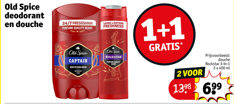 Old Spice   deodorant, douchegel folder aanbieding bij  Kruidvat - details
