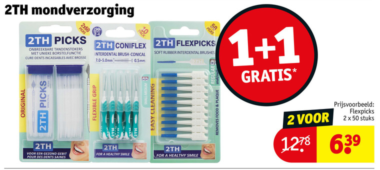 2TH   tandenstokers folder aanbieding bij  Kruidvat - details