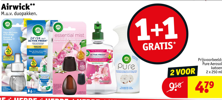 Airwick   luchtverfrisser folder aanbieding bij  Kruidvat - details