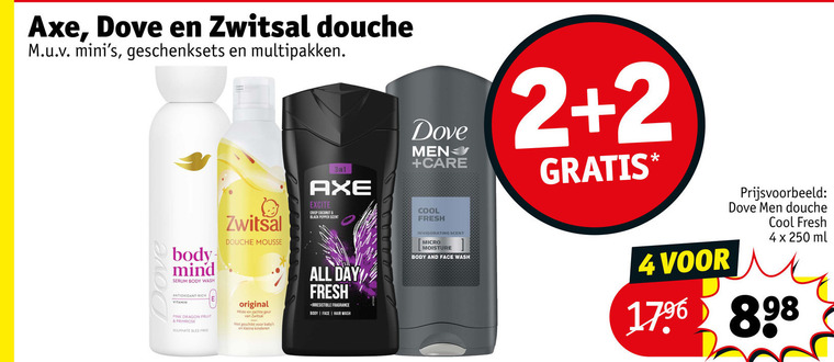 Axe   douchegel folder aanbieding bij  Kruidvat - details