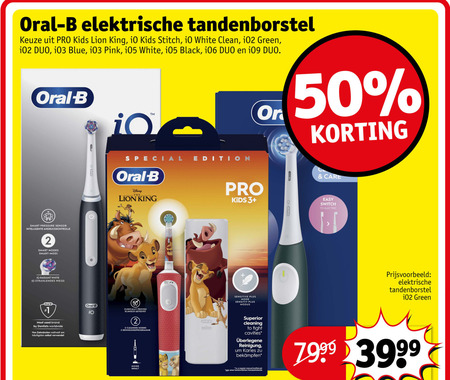 Braun Oral-B   elektrische kindertandenborstel folder aanbieding bij  Kruidvat - details