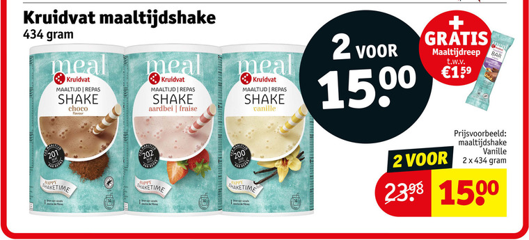 Kruidvat Huismerk   afslankmaaltijd folder aanbieding bij  Kruidvat - details