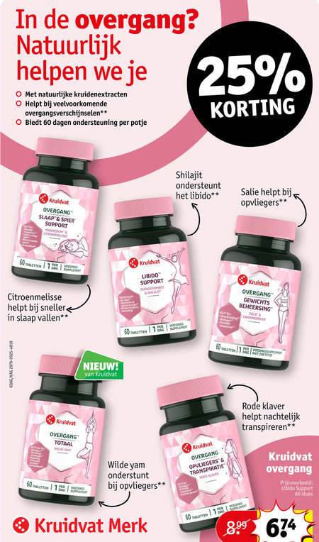 Kruidvat Huismerk   voedingssupplement folder aanbieding bij  Kruidvat - details