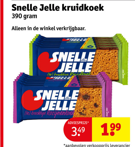 Snelle Jelle   ontbijtkoekreep folder aanbieding bij  Kruidvat - details