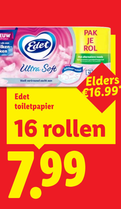 Edet   toiletpapier folder aanbieding bij  Lidl - details
