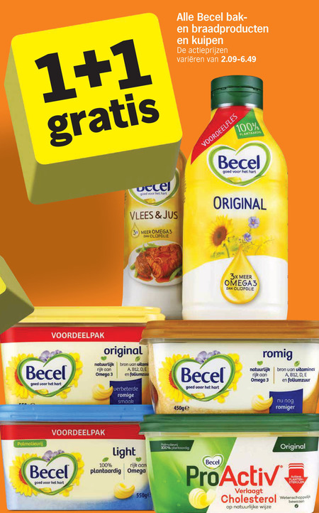 Becel   olie en vetten, margarine folder aanbieding bij  Albert&nbsp;Heijn - details
