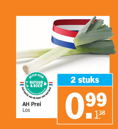 prei 2 beter natuur boer land stuks folder aanbieding bij Albert Heijn