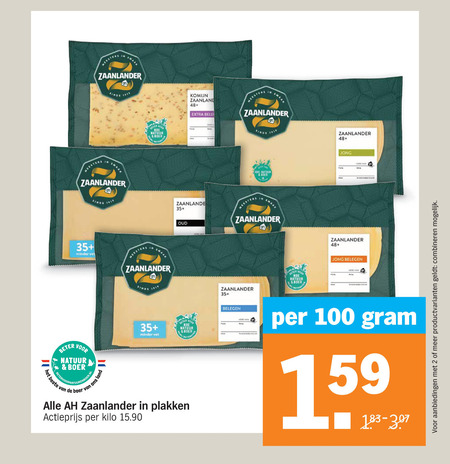 Zaanlander   kaasplakken folder aanbieding bij  Albert&nbsp;Heijn - details