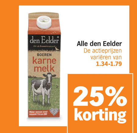 Den Eelder   melk, karnemelk folder aanbieding bij  Albert&nbsp;Heijn - details