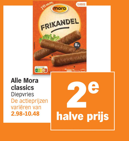 Mora   frikandellen, snack folder aanbieding bij  Albert&nbsp;Heijn - details