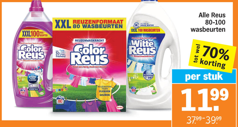 Color Reus   wasmiddel folder aanbieding bij  Albert&nbsp;Heijn - details