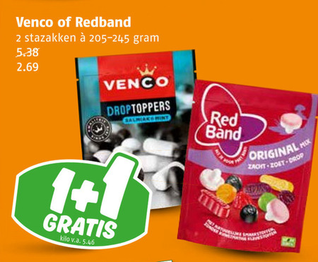 Red Band   snoep, drop folder aanbieding bij  Poiesz - details