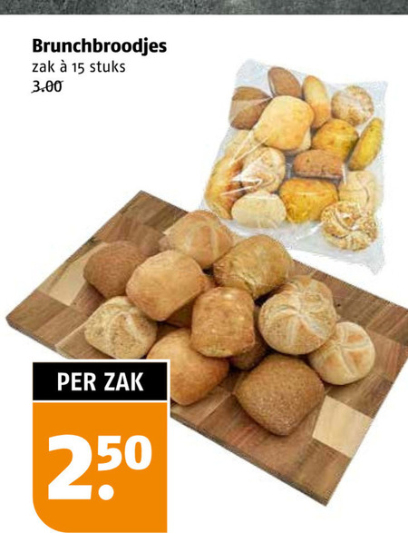 broodjes 15 brunchbroodjes zak stuks 2 50 folder aanbieding bij Poiesz