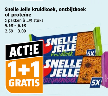Snelle Jelle   ontbijtkoekreep folder aanbieding bij  Poiesz - details