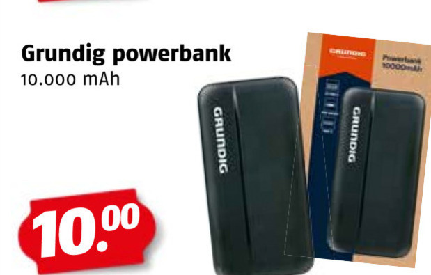 Grundig   oplaadbare accu folder aanbieding bij  Poiesz - details