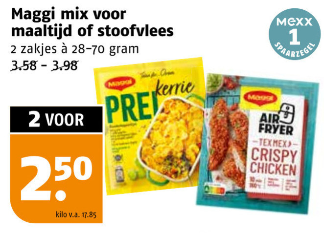 Maggi   maaltijdmix folder aanbieding bij  Poiesz - details