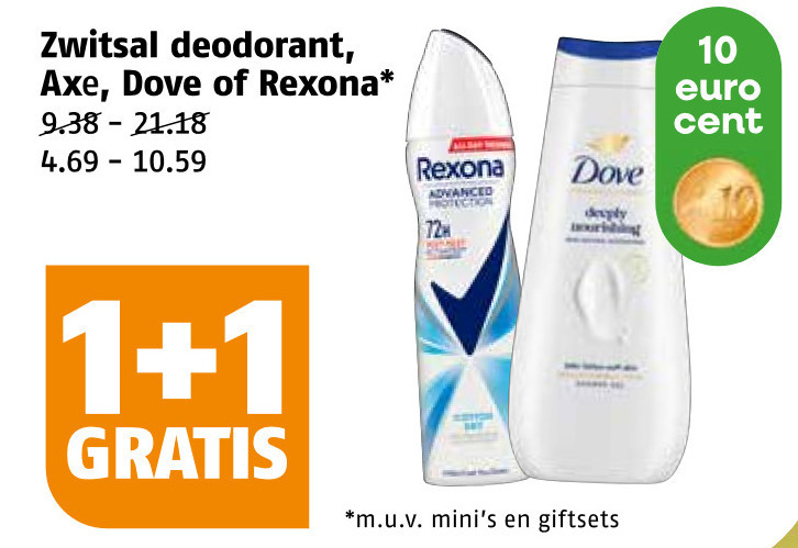 Rexona   deodorant folder aanbieding bij  Poiesz - details