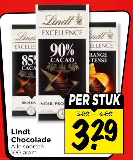 Lindt   chocolade folder aanbieding bij  Vomar - details