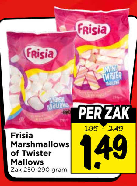 Frisia   marshmallows folder aanbieding bij  Vomar - details