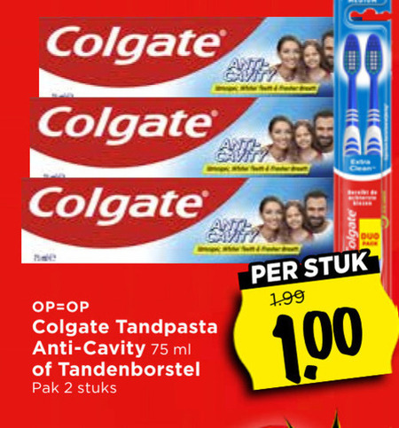 Colgate   tandpasta folder aanbieding bij  Vomar - details