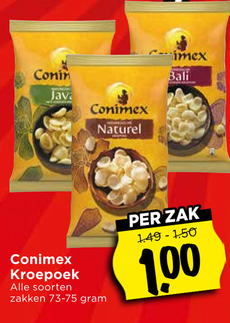 Conimex   kroepoek folder aanbieding bij  Vomar - details