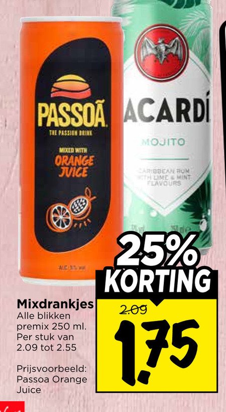 Bacardi   mixdrank folder aanbieding bij  Vomar - details