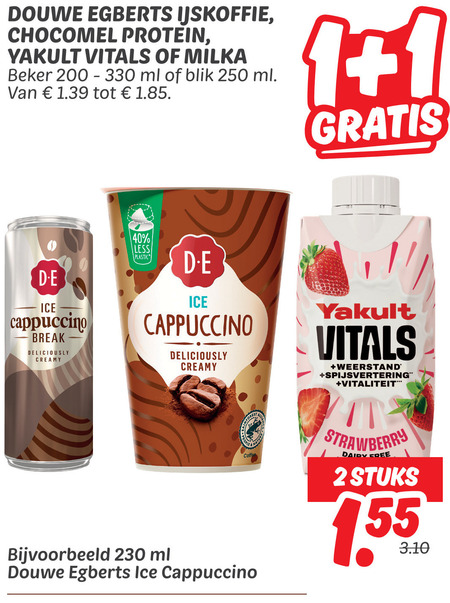 Douwe Egberts   ijskoffie folder aanbieding bij  Dekamarkt - details