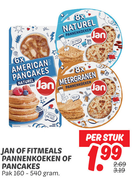 Jan   pannenkoek folder aanbieding bij  Dekamarkt - details