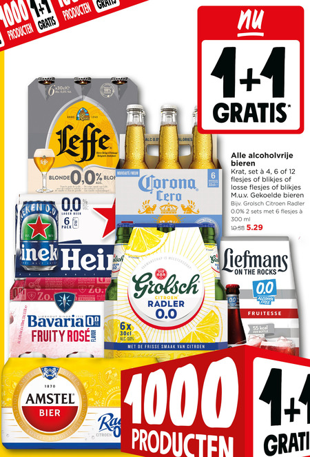 Heineken 0.0   krat bier folder aanbieding bij  Jumbo - details