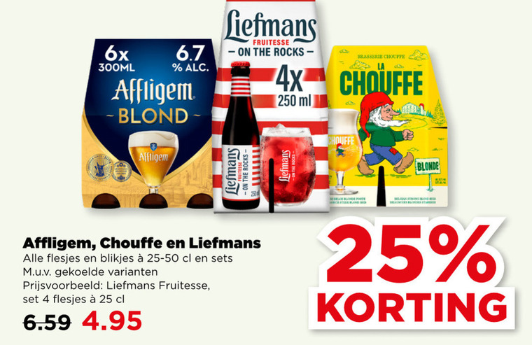 La Chouffe   speciaalbier folder aanbieding bij  Plus - details