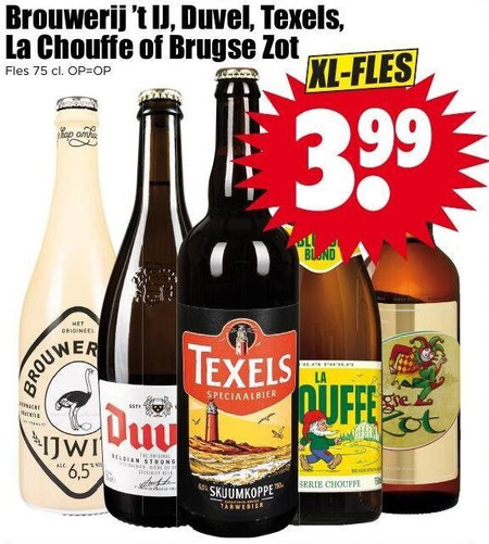La Chouffe   speciaalbier folder aanbieding bij  Dirk - details