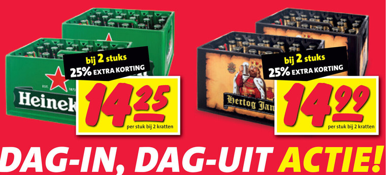 Heineken   krat bier folder aanbieding bij  Nettorama - details
