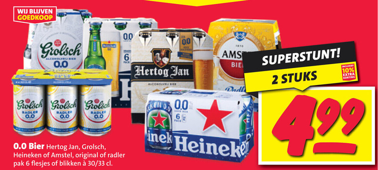 Heineken 0.0   blikje bier folder aanbieding bij  Nettorama - details