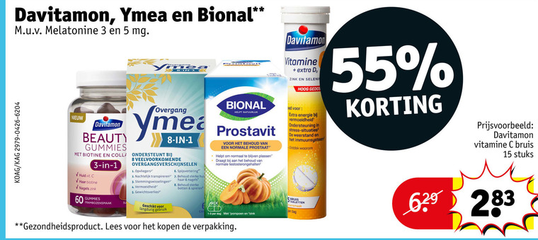 Ymea   multivitaminen, voedingssupplement folder aanbieding bij  Kruidvat - details