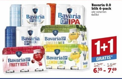 Bavaria   alcoholvrij bier folder aanbieding bij  Coop - details