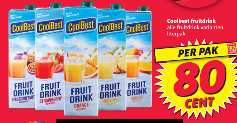 Coolbest   vruchtensap folder aanbieding bij  Nettorama - details