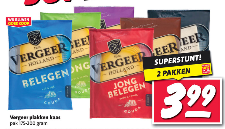 Vergeer   kaasplakken folder aanbieding bij  Nettorama - details