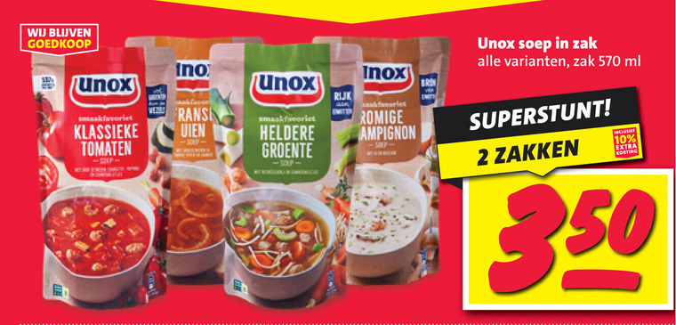 Unox   soep folder aanbieding bij  Nettorama - details