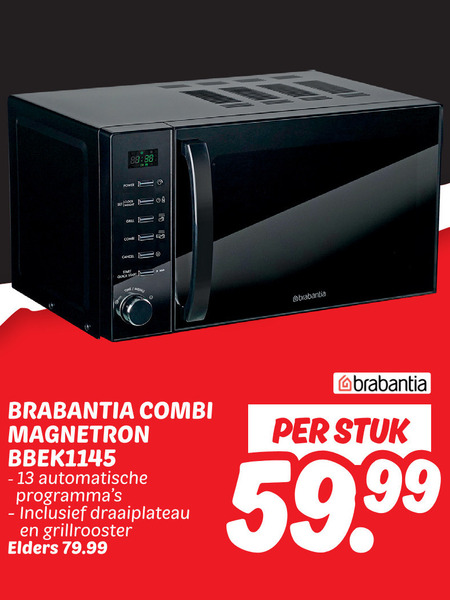 Brabantia   combimagnetron folder aanbieding bij  Dekamarkt - details