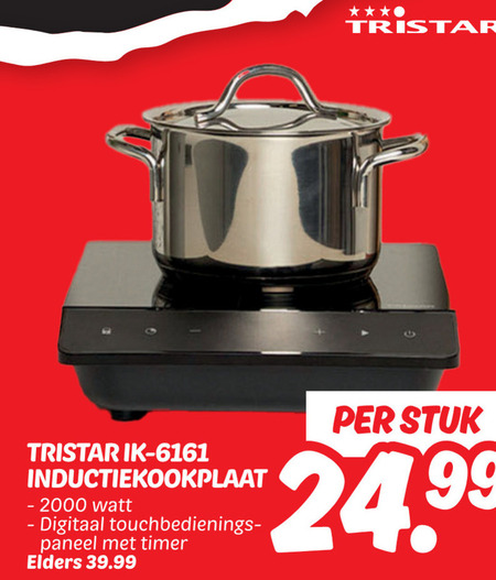 Tristar   inductiekookplaat folder aanbieding bij  Dekamarkt - details